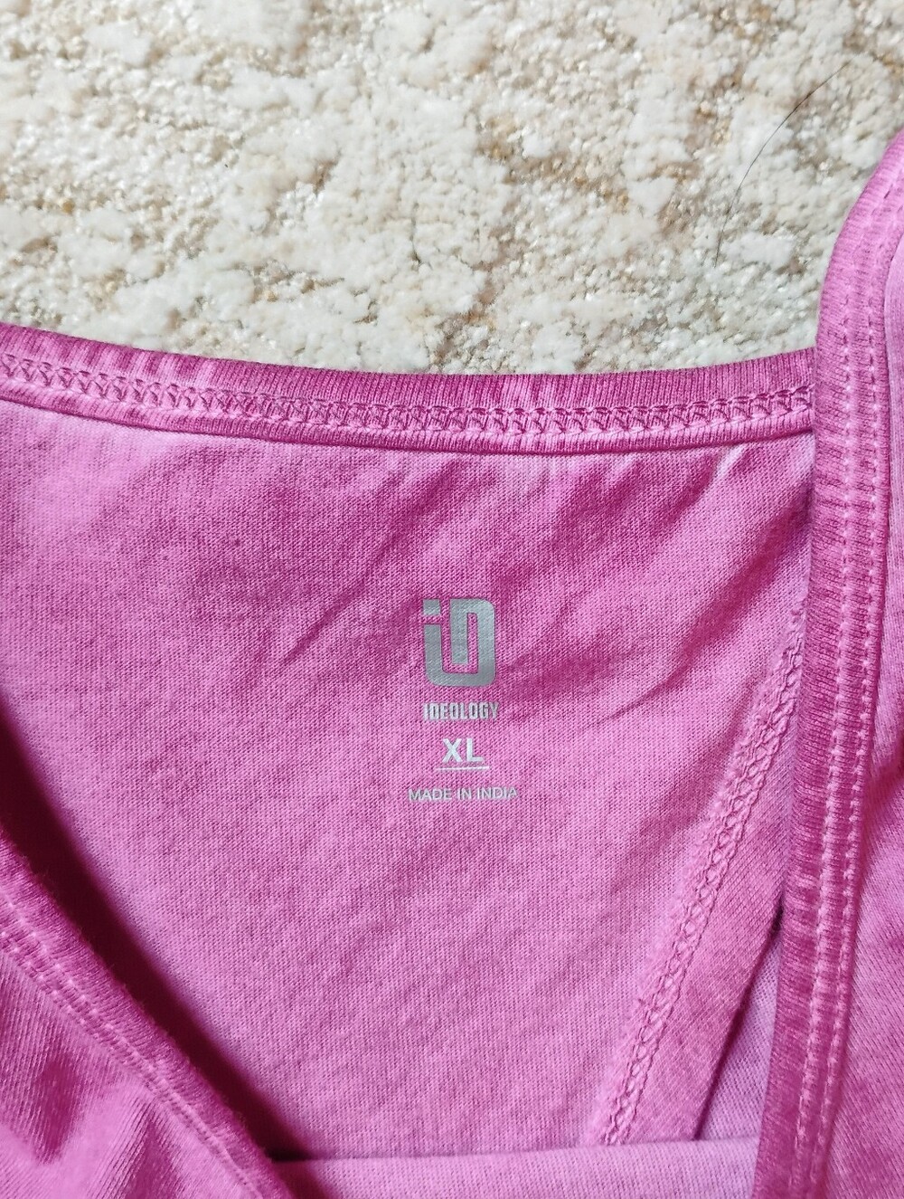 NWT XL Ideology Purple Tie-Dye Open Back Active Gym Workout Tank Top NEW - Picture 4 of 9